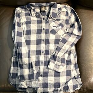 Seattle Seahawks Flannel, EUC